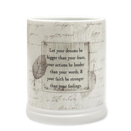 Let Your Dreams Be Bigger Than Your Fears Candle Jar Warmer